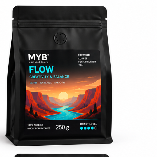 Mind Your Beans FLOW – kawa specialty na moment tworzenia, paczka 250 g